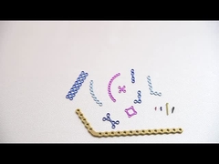 Uno mismo-perforación maxilofacial del sistema de las placas y tornillos que golpean ligeramente